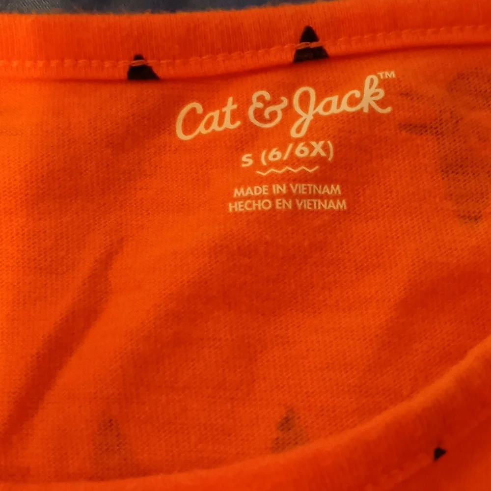 Cat & Jack Halloween black cat girls long sleeve dress S